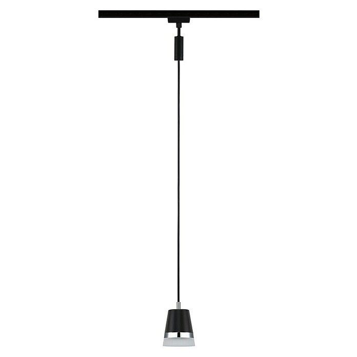 Paulmann URail Pendelleuchte Cone (Ø x H: 8,4 x 121,4 cm, Schwarz matt) | BAUHAUS