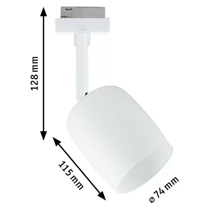 Paulmann URail LED-Spot Blossom10 W, Signalweiß, G9, 1 Stk.