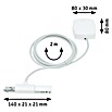 Paulmann URail Stromeinspeisung Cabel Feed (Signalweiß, 2 m) | BAUHAUS