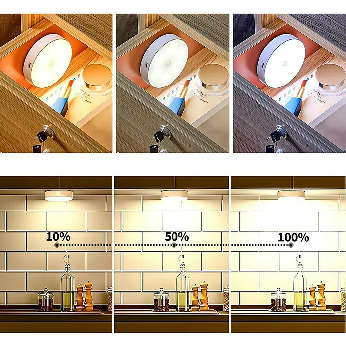 Tween Light Akku-Unterbauleuchte - Weiß, Mehrfarbig - Helle LED-Leuchte für Schubladen und Küchen, mit Dimmfunktion für optimale Beleuchtung.