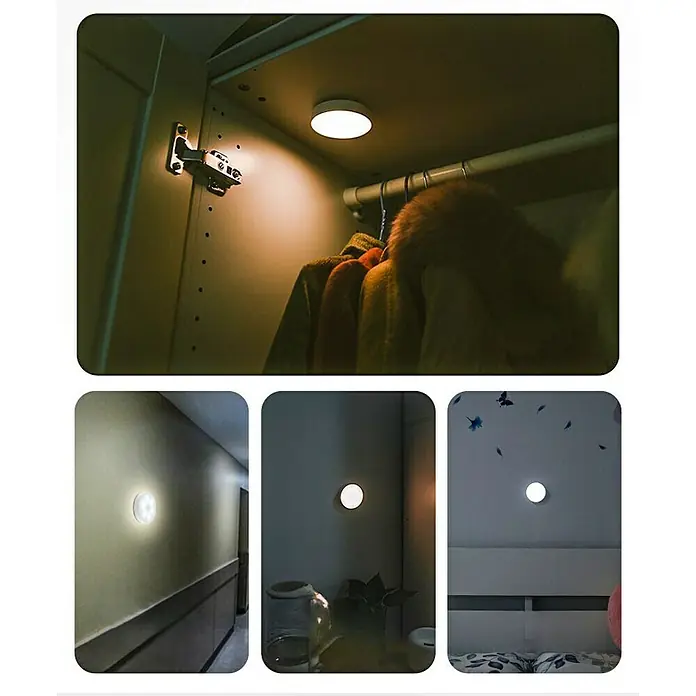 Tween Light Akku-Unterbauleuchte - Weiß, Mehrfarbig - Kleines, rundes LED-Licht für Schränke, Flure und Schlafzimmer mit warmweißem Licht. Praktische Beleuchtung für dunkle Ecken im Haus.