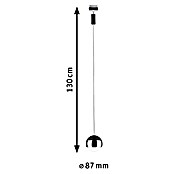 Paulmann URail LED-Pendelleuchte Capsule II (Warmweiß, Schwarz matt, Ø x H: 8,7 x 130 cm) | BAUHAUS