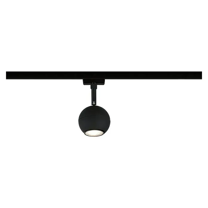 Paulmann URail LED-Spot Tup - 10 W, Schwarz matt, Ø x H: 8 x 15,9 cm - Schwarzer Kugel-Strahler an einer Schiene befestigt, spendet warmes Licht und sorgt für Akzente im Raum. Modernes Design für stilvolle Beleuchtung.