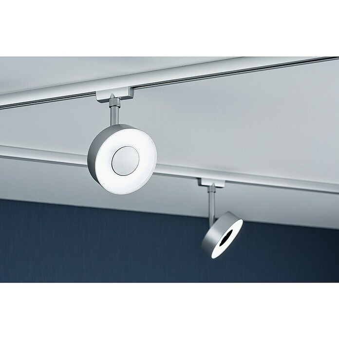 Paulmann URail LED-Spot Circle (Chrom matt, 5 x 9,8 x 15,7 cm) | BAUHAUS