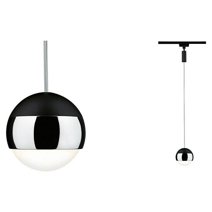 Paulmann URail LED-Pendelleuchte Capsule II (Warmweiß, Schwarz matt, Ø x H: 8,7 x 130 cm) | BAUHAUS