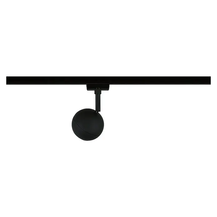 Paulmann URail LED-Spot Tup - 10 W, Schwarz matt, Ø x H: 8 x 15,9 cm - Schwarzer Kugel-Strahler an einer schwarzen Schiene. Das moderne Design sorgt für ein angenehmes Licht im Raum.
