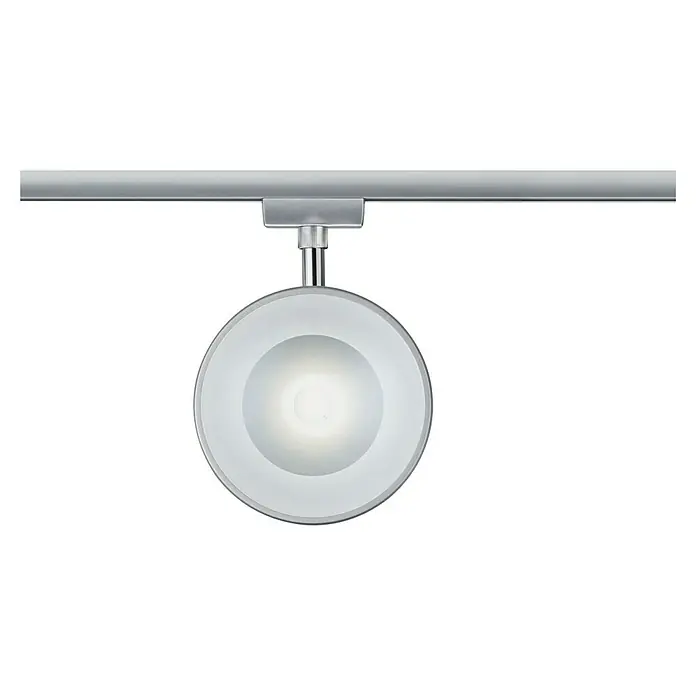 Paulmann URail LED-Spot Arena - Chrom matt, 7,8 x 12,3 x 19,1 cm, Neutralweiß - Moderne silberne LED-Deckenleuchte mit rundem Design. Ideal für stilvolle Innenräume und effiziente Beleuchtung.