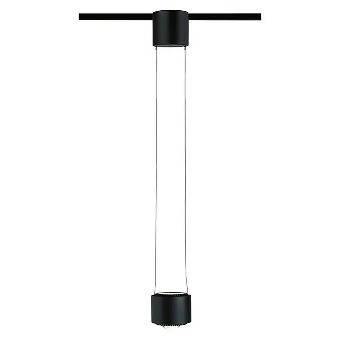 Paulmann URail LED-Pendelleuchte Aldan - Neutralweiß, Schwarz matt, Ø x H: 10 x 150 cm, 4.000 K - Deckenleuchte mit zylindrischen Elementen und filigranen Aufhängungen für modernes Ambiente.