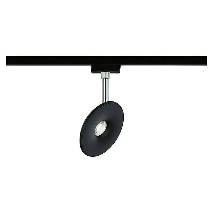 Paulmann URail LED-Spot Sphere - Schwarz matt, L x B x H: 3,2 x 11,98 x 18,3 cm - Modern wirkende schwarze Strahlerlampe mit silberfarbener Fassung und Halterung. Ideal für moderne Innenräume und gezielte Beleuchtung.