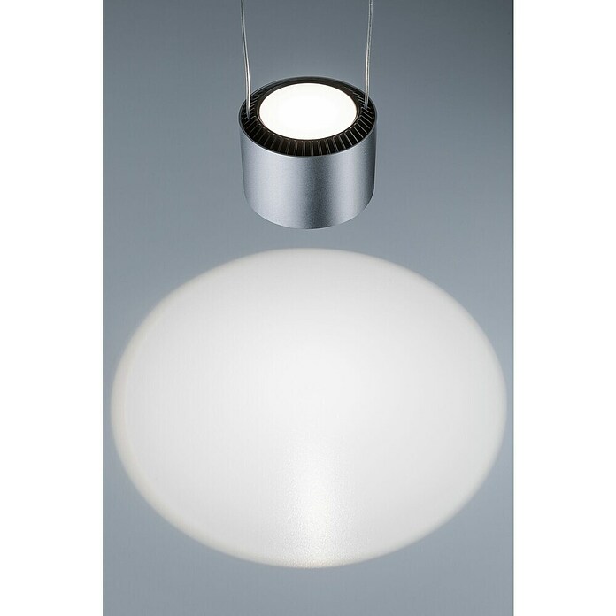 Paulmann URail LED-Pendelleuchte Aldan (Neutralweiß, Chrom matt, Ø x H: 10 x 150 cm, 4.000 K) | BAUHAUS