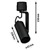 Paulmann URail LED-Spot Apol II (50 W, Schwarz, Ø x H: 6,2 x 21,3 cm) | BAUHAUS