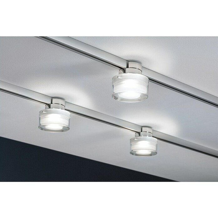 Paulmann URail LED-Spot Topa Dot (Chrom matt, Ø x H: 8 x 13 cm) | BAUHAUS