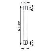 Paulmann URail LED-Pendelleuchte Aldan (Neutralweiß, Chrom matt, Ø x H: 10 x 150 cm, 4.000 K) | BAUHAUS