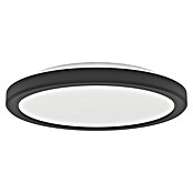 Eglo LED stropna svjetiljka Testara  (11,2 W, Ø x V: 21,2 x 3 cm, Crna, Topla bijela) | BAUHAUS