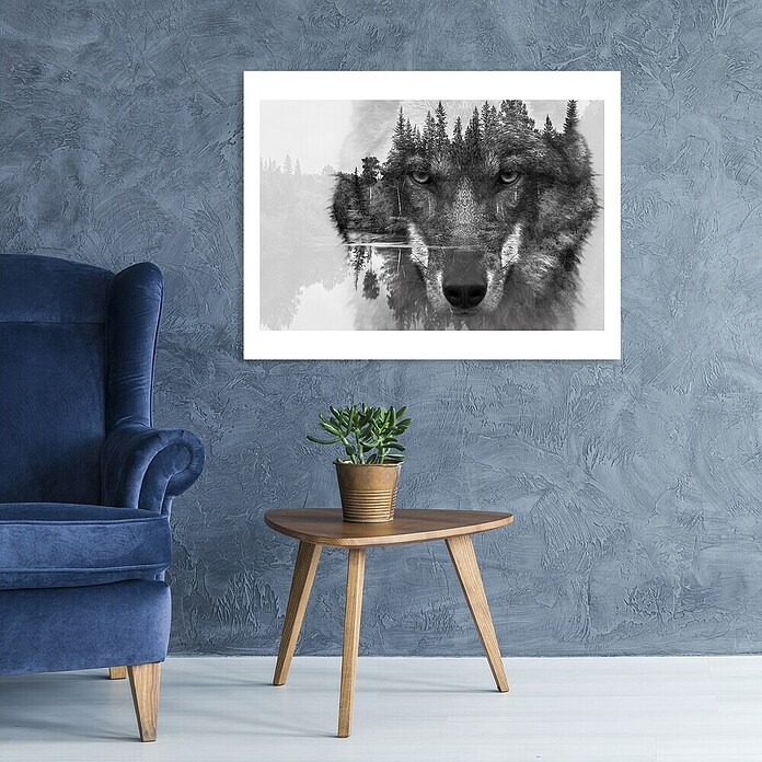 Glasbild (Wolf, B x H: 120 x 80 cm) | BAUHAUS