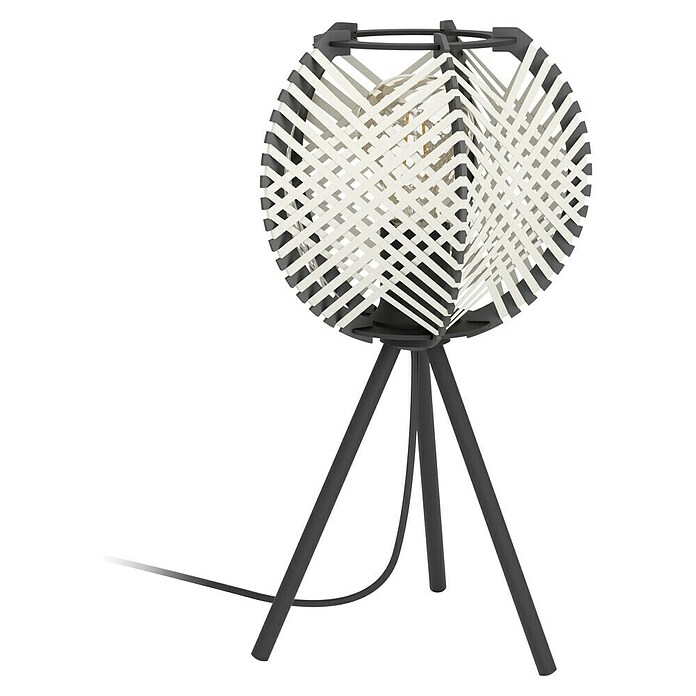 Eglo Led-tafellamp Waverton (l x b x h: 40 x 22 x 40 cm, Crème, E27, Vermogen per lichtbron: 40 W) | BAUHAUS
