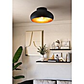 Eglo Plafondlamp Mogano 2 (l x b x h: 28 x 28 x 17,5 cm, Zwart, Goud) | BAUHAUS