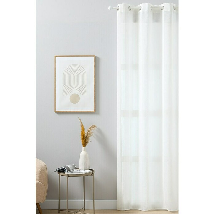 Visillo para ventana Bloque contraste (An x Al: 140 x 260 cm, 100% poliéster, Gris) | BAUHAUS