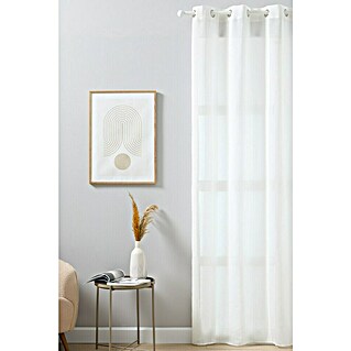 Visillo para ventana Bloque contraste (An x Al: 140 x 260 cm, 100% poliéster, Gris)