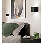 Eglo Aplique de pared LED Valmontone (1,5 W, L x An x Al: 10 x 10 x 10 cm, Negro, Blanco cálido) | BAUHAUS