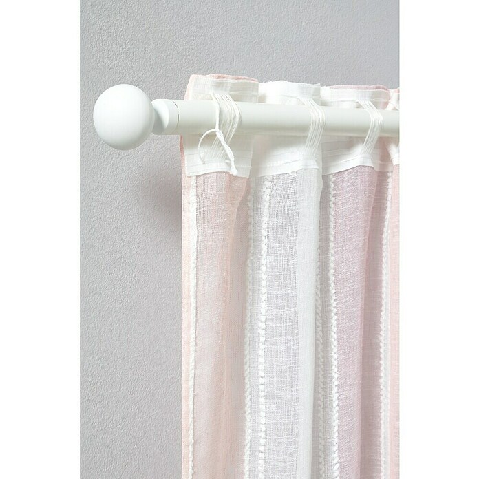 Visillo para ventana Centro (An x Al: 140 x 260 cm, 100% poliéster, Rosa) | BAUHAUS