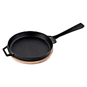 Ooni Tava za roštilj Skillet  (D x Š: 42 x 25 cm, Promjer: 25 cm, Visina: 4 cm, Lijevano željezo, drvo) | BAUHAUS