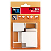 Inofix Plasfix Kit de accesorios para canaleta (Blanco, An x Al: 3,5 x 1,6 cm, 7 uds.)
