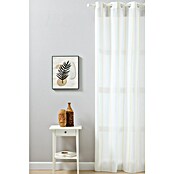 Visillo para ventana Raya (An x Al: 140 x 260 cm, 100% poliéster, Blanco/Mostaza) | BAUHAUS