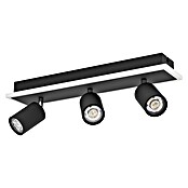 Eglo Regleta LED (20 W, L x An x Al: 46 x 10 x 14 cm, Negro, Blanco cálido) | BAUHAUS