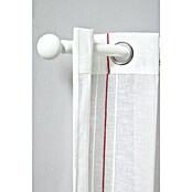 Visillo para ventana Raya (An x Al: 140 x 260 cm, 100% poliéster, Blanco/Rojo) | BAUHAUS