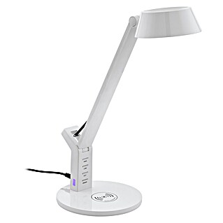Eglo Lámpara de sobremesa LED Banderalo (4,8 W, L x An x Al: 30,5 x 17 x 40,5 cm, Blanco, Blanco neutro)