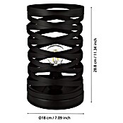 Eglo LED namizna svetilka Cremella  (40 W, Črna, E27, Ø x V: 18 x 29 cm) | 3017 - Tischleuchte | CACJ - Tischleuchte | CAC - Indoorleuchten | CA - Beleuchtung | C - Elektro | BAUHAUS