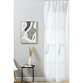 Visillo para ventana Palma (An x Al: 140 x 280 cm, 100% poliéster, Blanco)