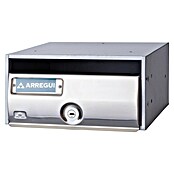 Arregui Future Buzón de correo H3400-11 (Chapa de acero, L x An x Al: 25 x 24 x 12 cm, Acero inoxidable)