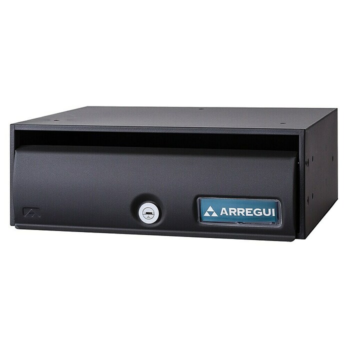 Arregui Future Buzón de correo H3500-22 (Chapa de acero, L x An x Al: 25 x 34,5 x 12 cm, Negro)