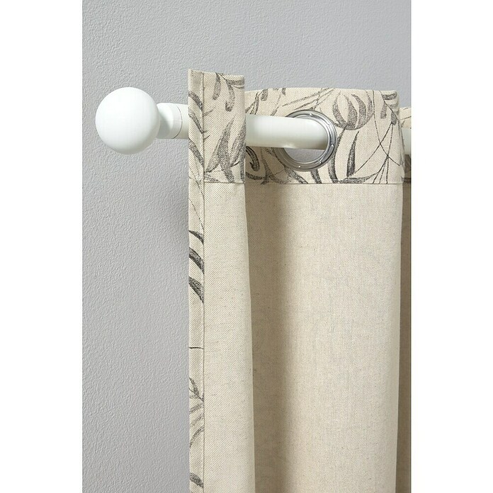 Cortina con ollaos Guetta (An x Al: 140 x 260 cm, 80% algodón 20% poliéster, Lino) | BAUHAUS