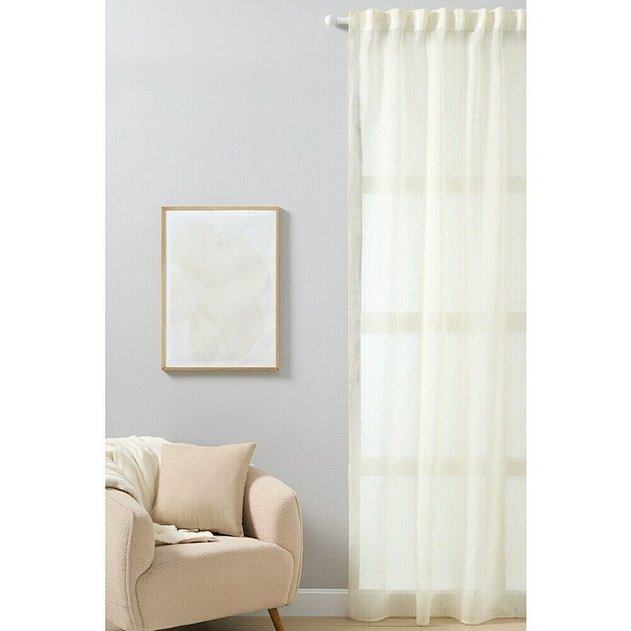 Visillo para ventana Gatas oro (An x Al: 140 x 260 cm, 100% poliéster, Mostaza) | BAUHAUS