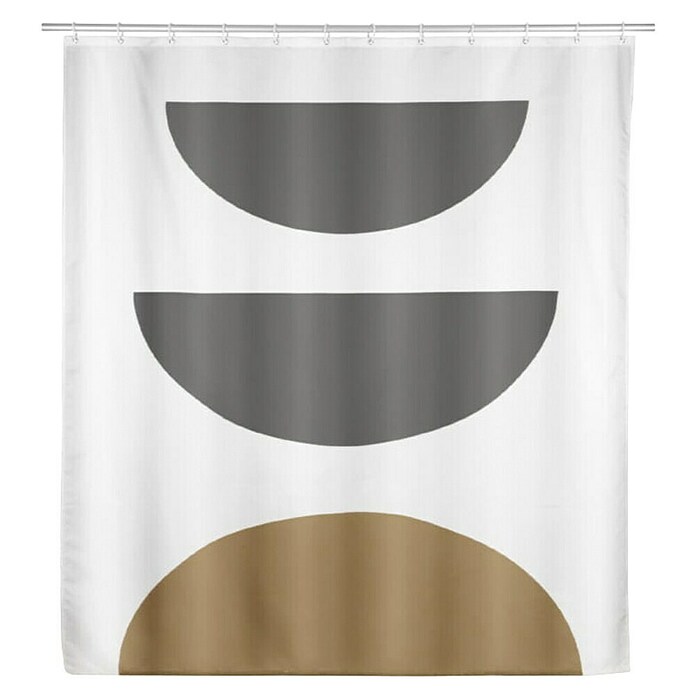 SCHÖNER WOHNEN-Kollektion Tuš zavesa Mahan  (Š x V: 180 x 200 cm, Plastika, Sivo-rjava) | 3737 - Duschvorhänge Textil | DADF - Badtextilien | DAD - Badausstattung | DA - Badausstattung/Bäderwelt | D - Sanitär | BAUHAUS
