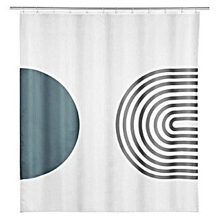 SCHÖNER WOHNEN-Kollektion Tuš zavesa Orfa (Š x V: 180 x 200 cm, Belo-siva)