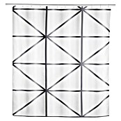 SCHÖNER WOHNEN-Kollektion Tuš zavesa Shege  (Š x V: 180 x 200 cm, Belo-siva) | 3737 - Duschvorhänge Textil | DADF - Badtextilien | DAD - Badausstattung | DA - Badausstattung/Bäderwelt | D - Sanitär | BAUHAUS
