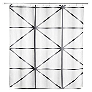 SCHÖNER WOHNEN-Kollektion Tuš zavesa Shege (Š x V: 180 x 200 cm, Belo-siva)