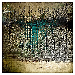 Glasbild (Schlangenhaut Gold, B x H: 80 x 80 cm)