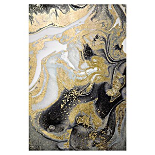 Glasbild (Marmor Gold, B x H: 50 x 75 cm)