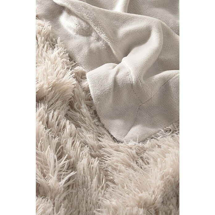 Manta New Luxury (Beige, 220 x 160 cm, 100% poliéster) | BAUHAUS
