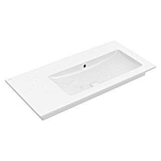 Villeroy & Boch Venticello Einbauwaschbecken (100 x 50 cm, Ohne Spezialglasur, Hahnloch: Ohne, Weiß, Ablagefläche: Links)