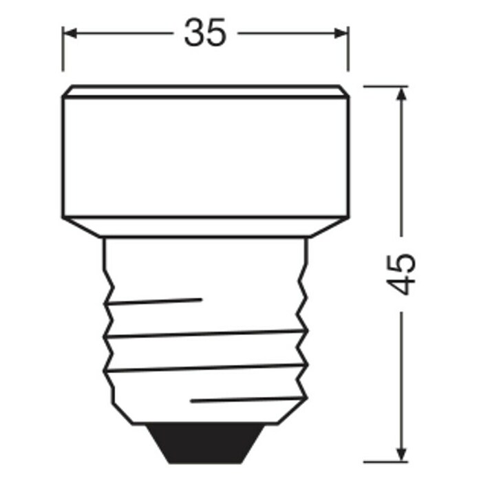 Ledvance LED-Lampe Flat (E27, Nicht Dimmbar, Warmweiß, 300 lm, 3,5 W, 3 Stk.) | BAUHAUS