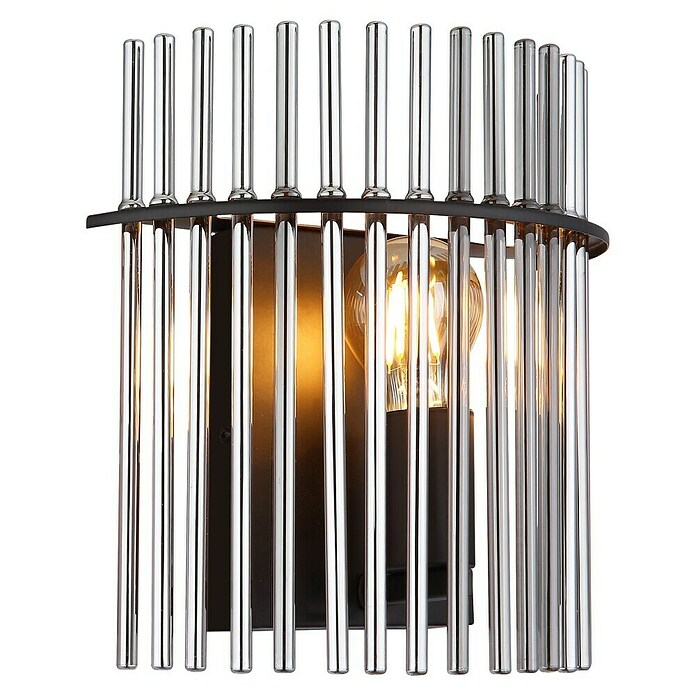 Globo Gorley LED-Wandleuchte (60 W, L x B x H: 12,5 x 25 x 26 cm, Schwarz, Silber, Rauch) | BAUHAUS