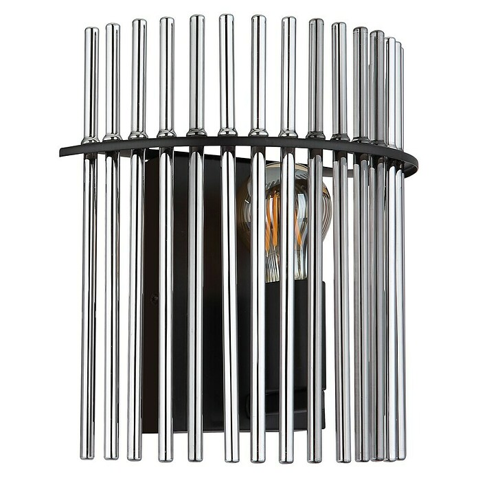 Globo Gorley LED-Wandleuchte (60 W, L x B x H: 12,5 x 25 x 26 cm, Schwarz, Silber, Rauch) | BAUHAUS