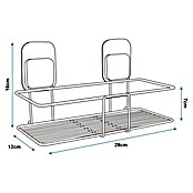 Cesta de baño Legend (12 x 29 x 16 cm, Inox, Brillante) | BAUHAUS