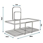 Cesta de baño Legend (12 x 20 x 16 cm, Inox, Brillante) | BAUHAUS